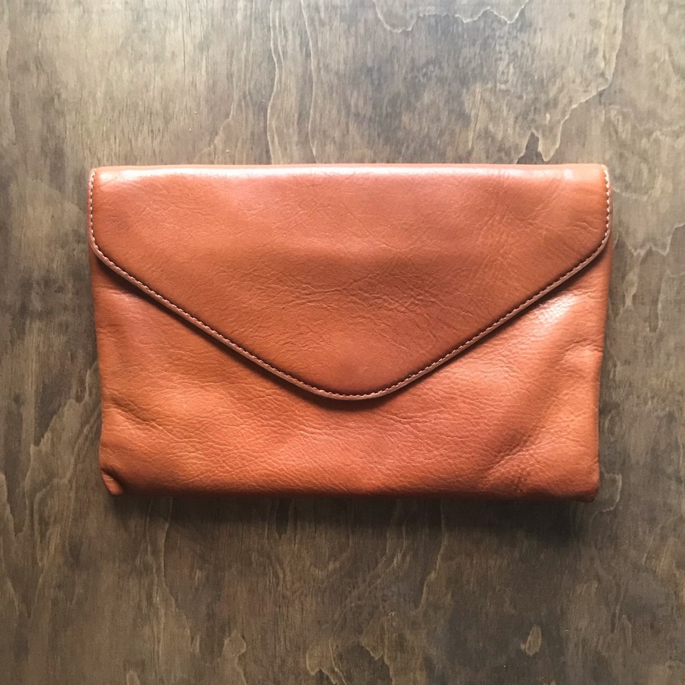 J Crew Leather Clutch